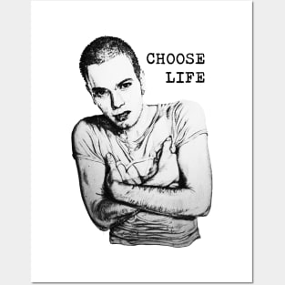 Choose Life (black) Posters and Art